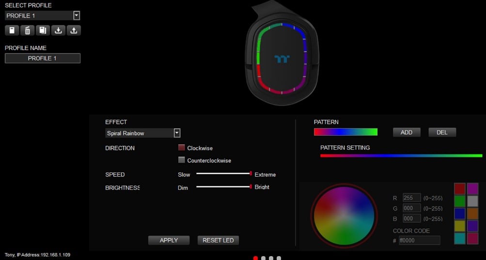 THERMALTAKE ARGENT H5 RGB Gaming Headset in bd